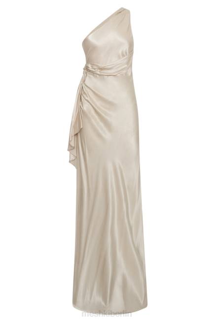 Kleidung Meshki Calliope One-Shoulder-Maxikleid Sekt 2F8B206
