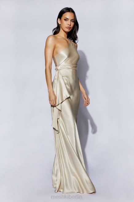 Kleidung Meshki Calliope One-Shoulder-Maxikleid Sekt 2F8B206