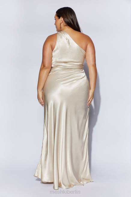 Kleidung Meshki Calliope One-Shoulder-Maxikleid Sekt 2F8B206