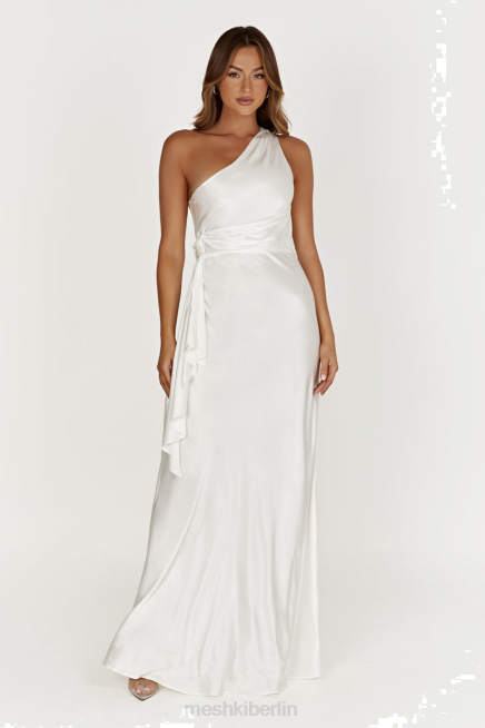Kleidung Meshki Calliope One-Shoulder-Maxikleid Weiß 2F8B419