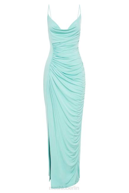 Kleidung Meshki Candice gerafftes Maxikleid Minze 2F8B398