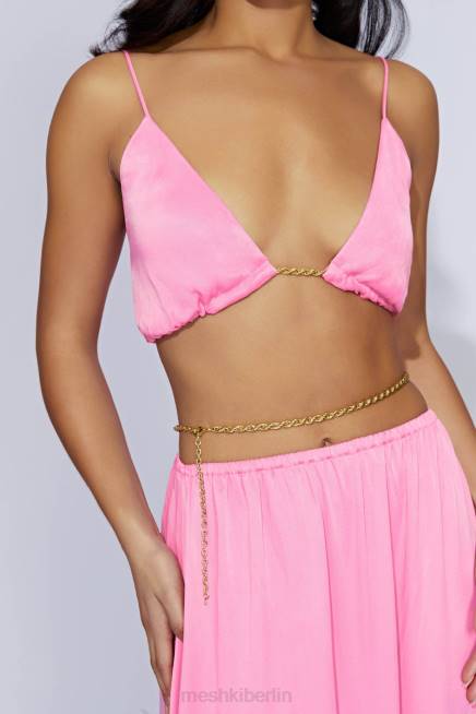 Kleidung Meshki Colette-Ketten-Maxikleid Kaugummirosa 2F8B597