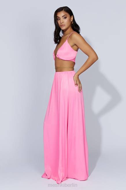 Kleidung Meshki Colette-Ketten-Maxikleid Kaugummirosa 2F8B597