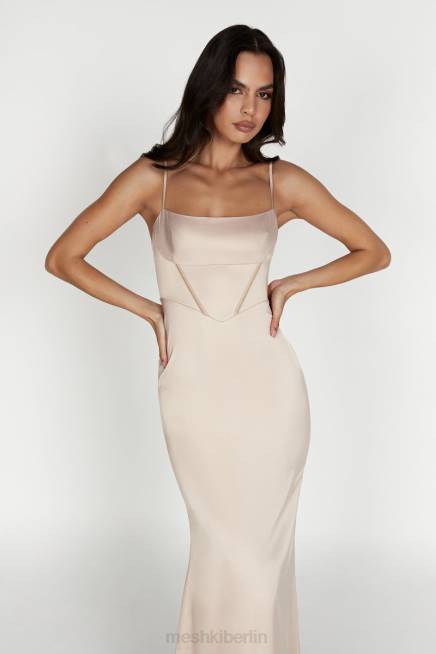 Kleidung Meshki Desirie Korsett-Maxikleid Sekt 2F8B471