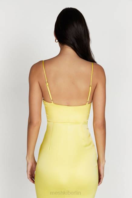 Kleidung Meshki Desirie Korsett-Maxikleid Zitrone 2F8B484
