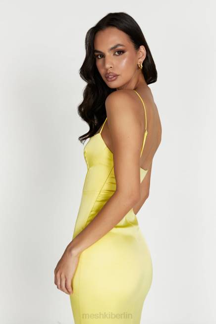 Kleidung Meshki Desirie Korsett-Maxikleid Zitrone 2F8B484