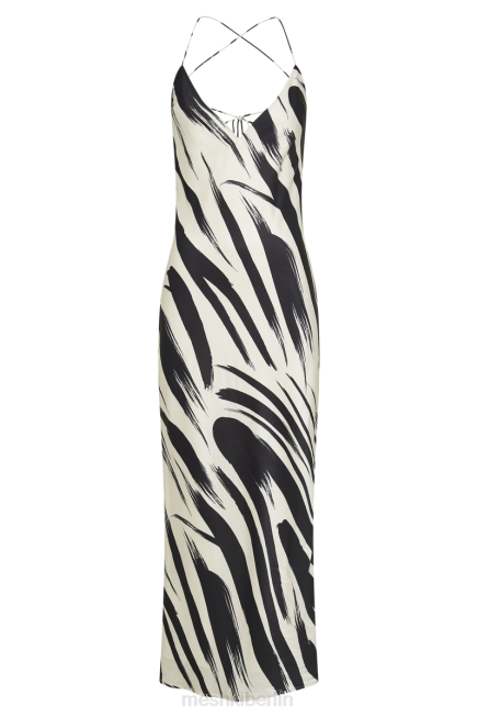 Kleidung Meshki Emmanuela bedrucktes Maxikleid abstrakter Druck 2F8B17