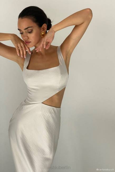 Kleidung Meshki Gianna Maxikleid Silber 2F8B424