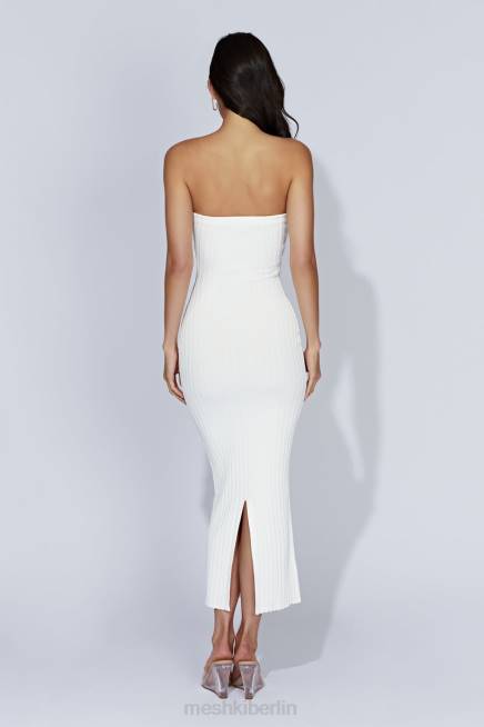 Kleidung Meshki Imani trägerloses Strick-Maxikleid Weiß 2F8B632