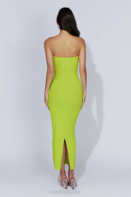 Kleidung Meshki Imani trägerloses Strick-Maxikleid frisches Grün 2F8B660