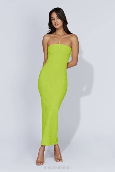 Kleidung Meshki Imani trägerloses Strick-Maxikleid frisches Grün 2F8B660