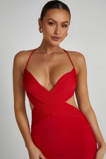 Kleidung Meshki Indiana schleichendes Maxikleid Rot 2F8B240