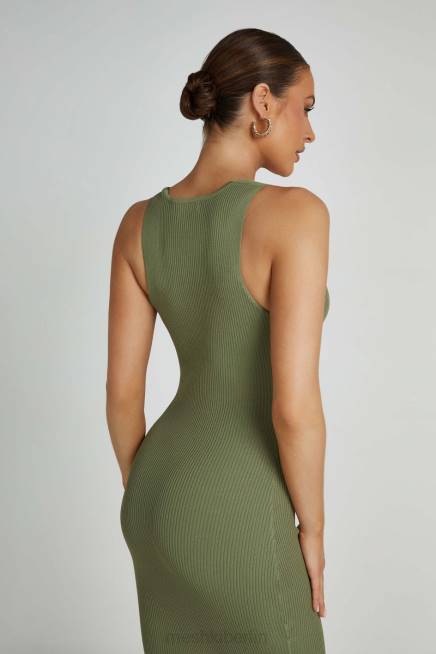 Kleidung Meshki Kaesha Strick-Maxikleid Olive 2F8B241