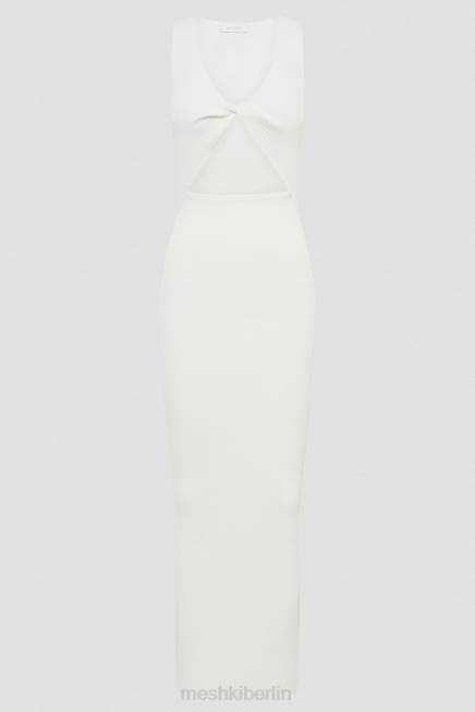 Kleidung Meshki Kaesha Strick-Maxikleid Weiß 2F8B227
