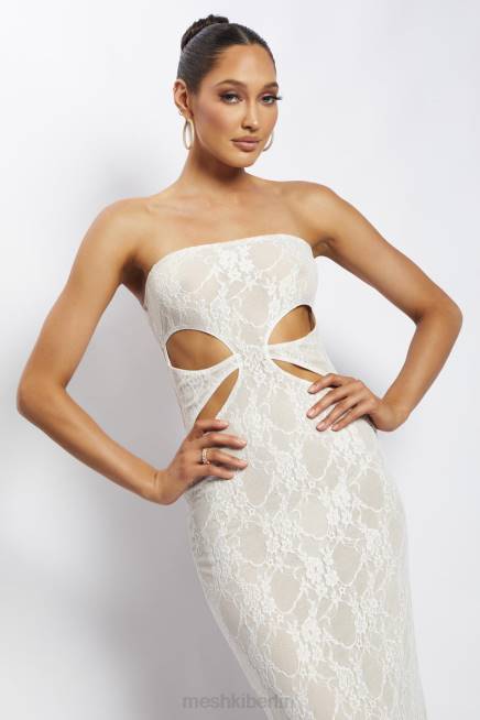 Kleidung Meshki Krista Bandeau-Maxikleid mit Cut-Outs nackt 2F8B713