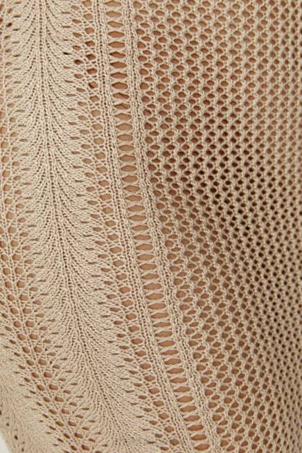 Kleidung Meshki Lilien-Maxikleid aus Mischgarn Taupe 2F8B485