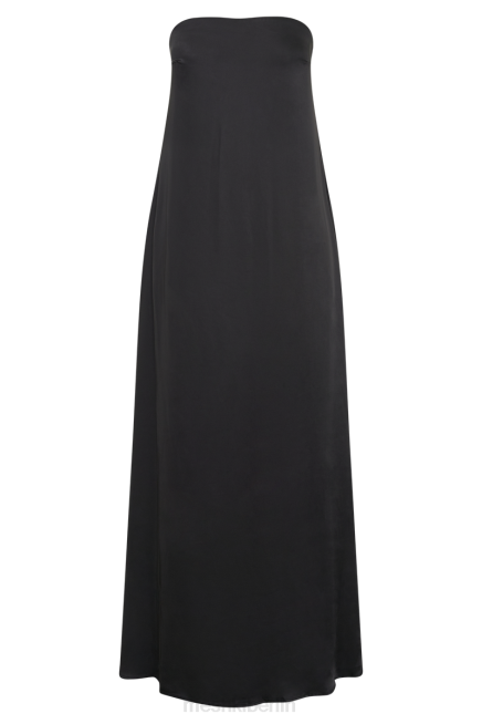 Kleidung Meshki Luisa trägerloses Maxikleid Schwarz 2F8B27