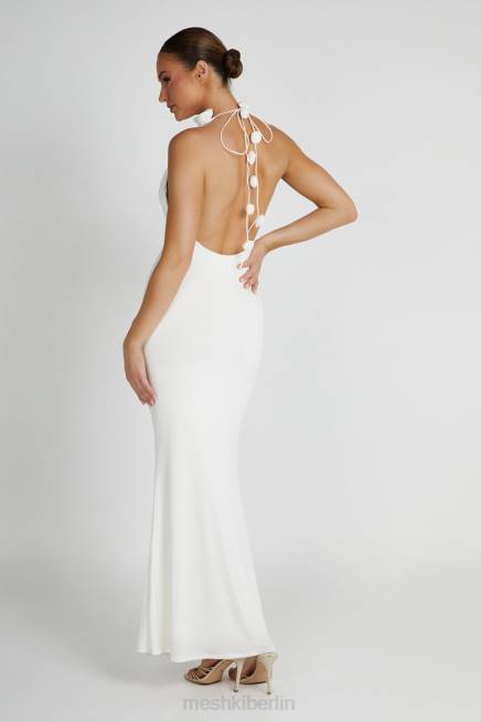Kleidung Meshki Marion Rose Neckholder-Maxikleid Weiß 2F8B158