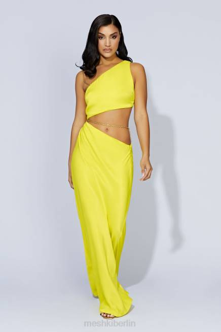 Kleidung Meshki Maxikleid mit Clementinenkette frisches Grün 2F8B652