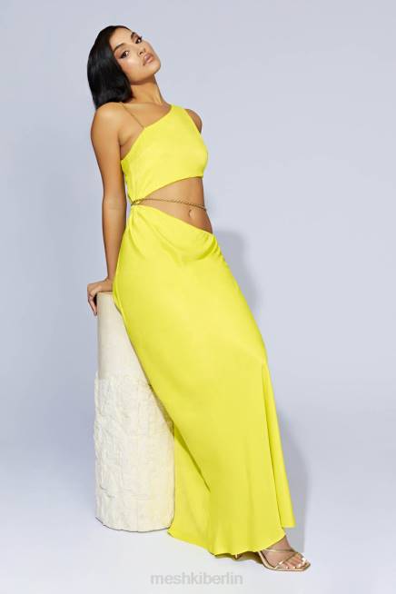 Kleidung Meshki Maxikleid mit Clementinenkette frisches Grün 2F8B652