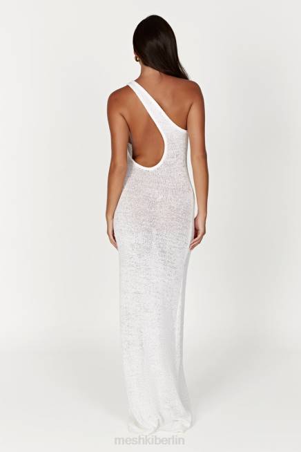 Kleidung Meshki Paisley-Maxikleid mit One-Shoulder-Strick Weiß 2F8B186