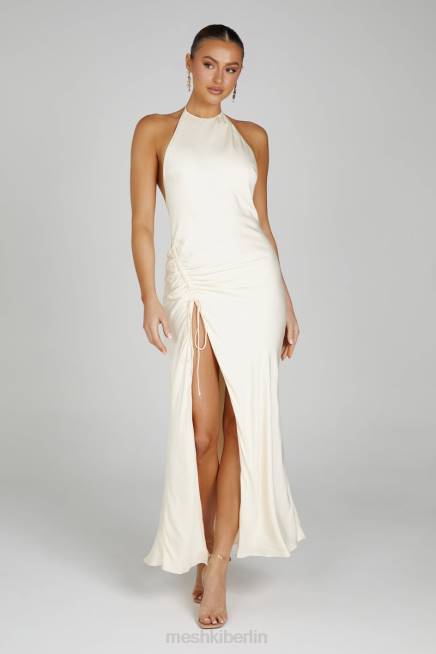 Kleidung Meshki Polly Neckholder-Maxikleid Knochen 2F8B129