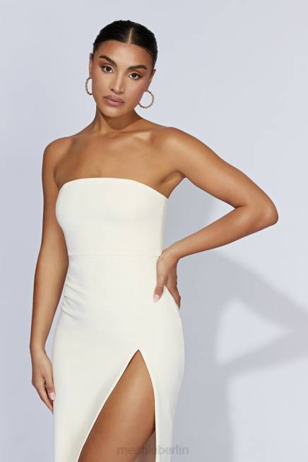 Kleidung Meshki Rachel Maxikleid mit geteilter Vorderseite Knochen 2F8B559