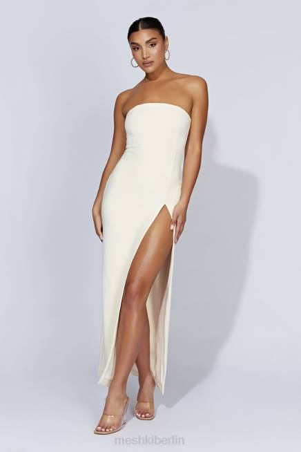 Kleidung Meshki Rachel Maxikleid mit geteilter Vorderseite Knochen 2F8B559