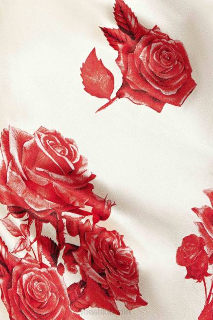 Kleidung Meshki Rosalie Maxikleid aus Satin Rosendruck 2F8B217