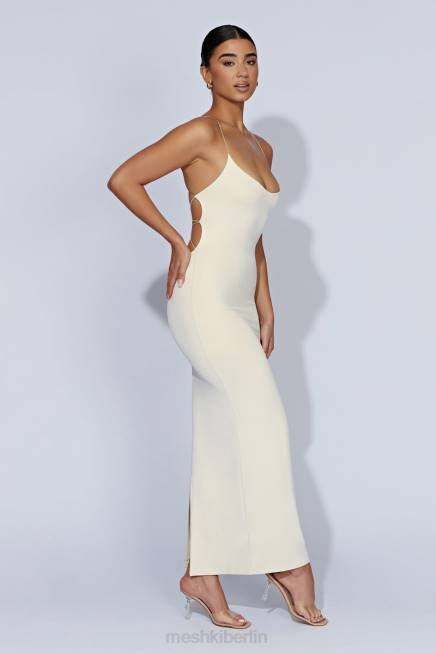 Kleidung Meshki Sabine rückenfreies Maxikleid Creme 2F8B328
