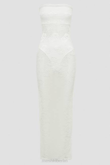 Kleidung Meshki Sasha trägerloses Maxikleid Weiß 2F8B295