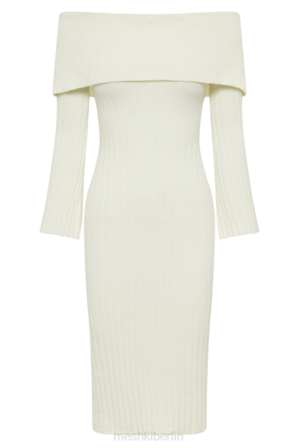 Kleidung Meshki Schulterfreies Strickkleid von Stefania Weiß 2F8B79