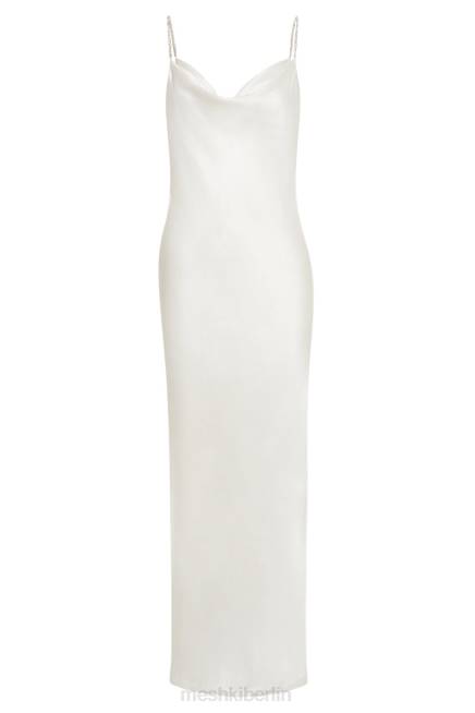 Kleidung Meshki Sera Diamant-Maxikleid mit tiefem Rückenausschnitt Weiß 2F8B116