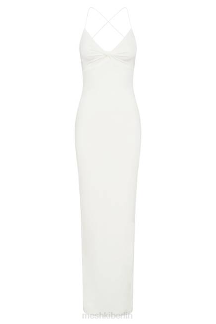 Kleidung Meshki Sinead Twist Maxikleid Weiß 2F8B211