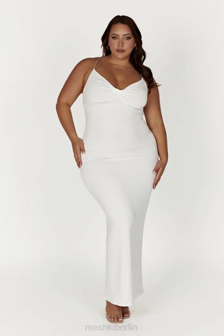 Kleidung Meshki Sinead Twist Maxikleid Weiß 2F8B211