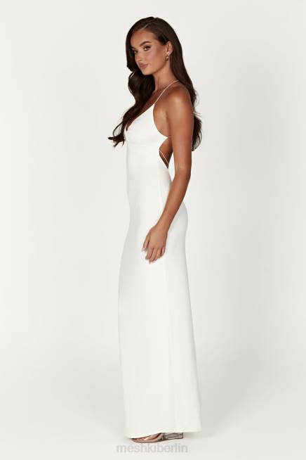 Kleidung Meshki Sinead Twist Maxikleid Weiß 2F8B211