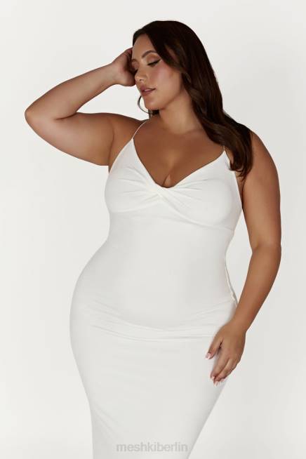 Kleidung Meshki Sinead Twist Maxikleid Weiß 2F8B211