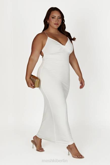 Kleidung Meshki Sinead Twist Maxikleid Weiß 2F8B211