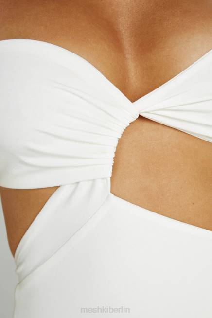 Kleidung Meshki Solana One-Shoulder-Maxikleid Weiß 2F8B260