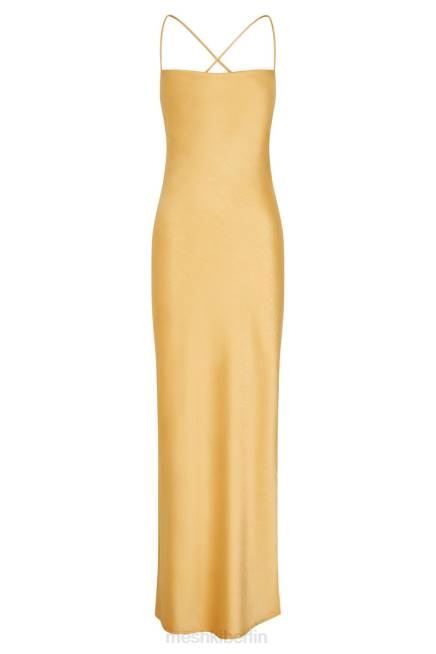 Kleidung Meshki Sydney-Slip-Maxikleid mit geradem Ausschnitt Gelb 2F8B118