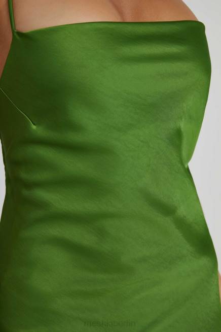 Kleidung Meshki Sydney-Slip-Maxikleid mit geradem Ausschnitt Smaragd 2F8B154