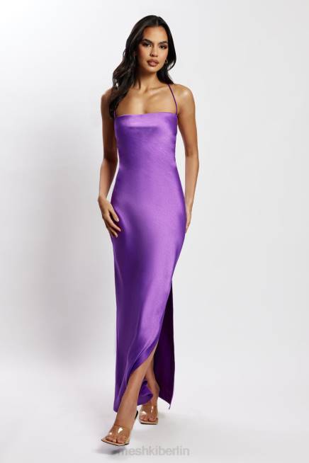Kleidung Meshki Sydney-Slip-Maxikleid mit geradem Ausschnitt lila 2F8B445