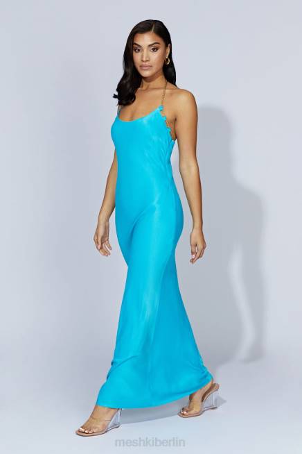 Kleidung Meshki Sylvie Ketten-Maxikleid Aquamarin 2F8B608