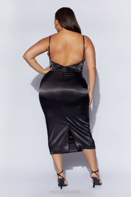 Kleidung Meshki Brie-Korsett-Midikleid Schwarz 2F8B644