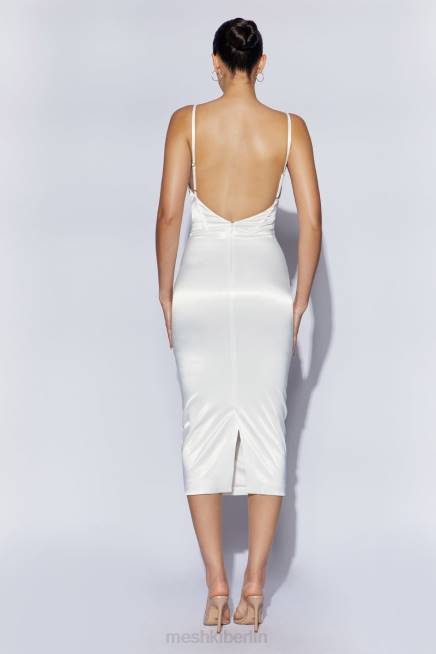 Kleidung Meshki Brie-Korsett-Midikleid Weiß 2F8B663