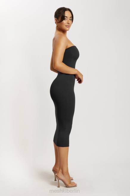Kleidung Meshki Cassidy trägerloses Midikleid Schwarz 2F8B677