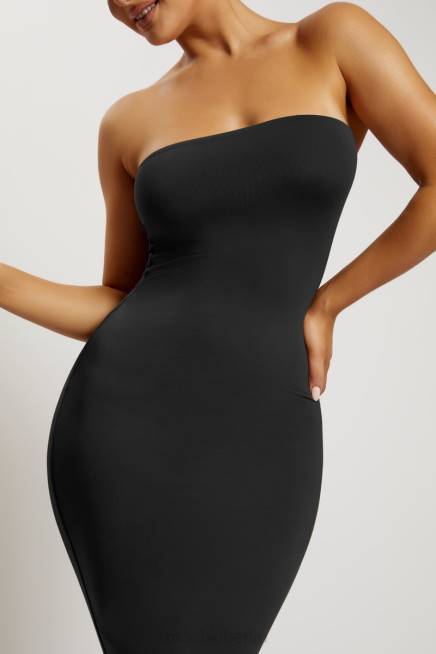 Kleidung Meshki Cassidy trägerloses Midikleid Schwarz 2F8B677