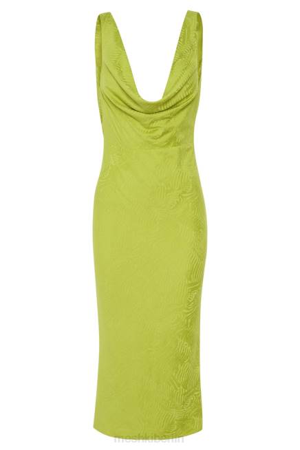 Kleidung Meshki Fallon-Midikleid mit Wasserfallausschnitt Chartreuse 2F8B624