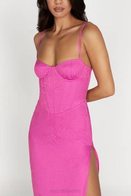 Kleidung Meshki Maggie Korsett-Midikleid Rosa 2F8B580