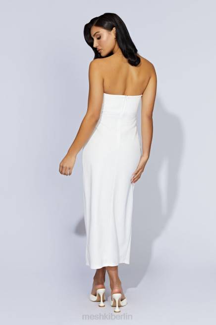 Kleidung Meshki Mercer E-Hook Midikleid Knochen 2F8B686